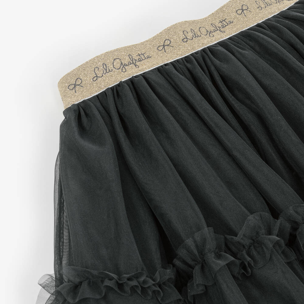 Lili Gaufrette-تنورة توتو سوداء أنيقة للبنات | Childrensalon Outlet