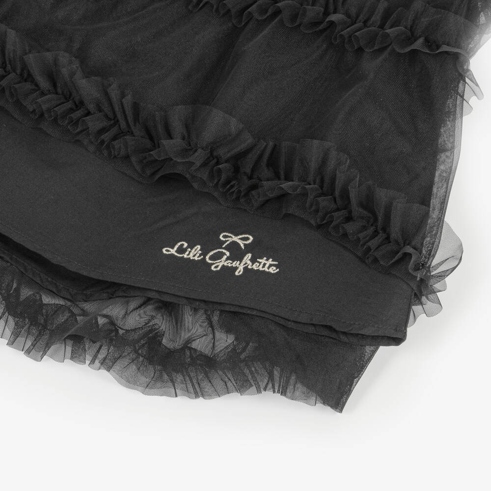 Lili Gaufrette-تنورة توتو سوداء أنيقة للبنات | Childrensalon Outlet