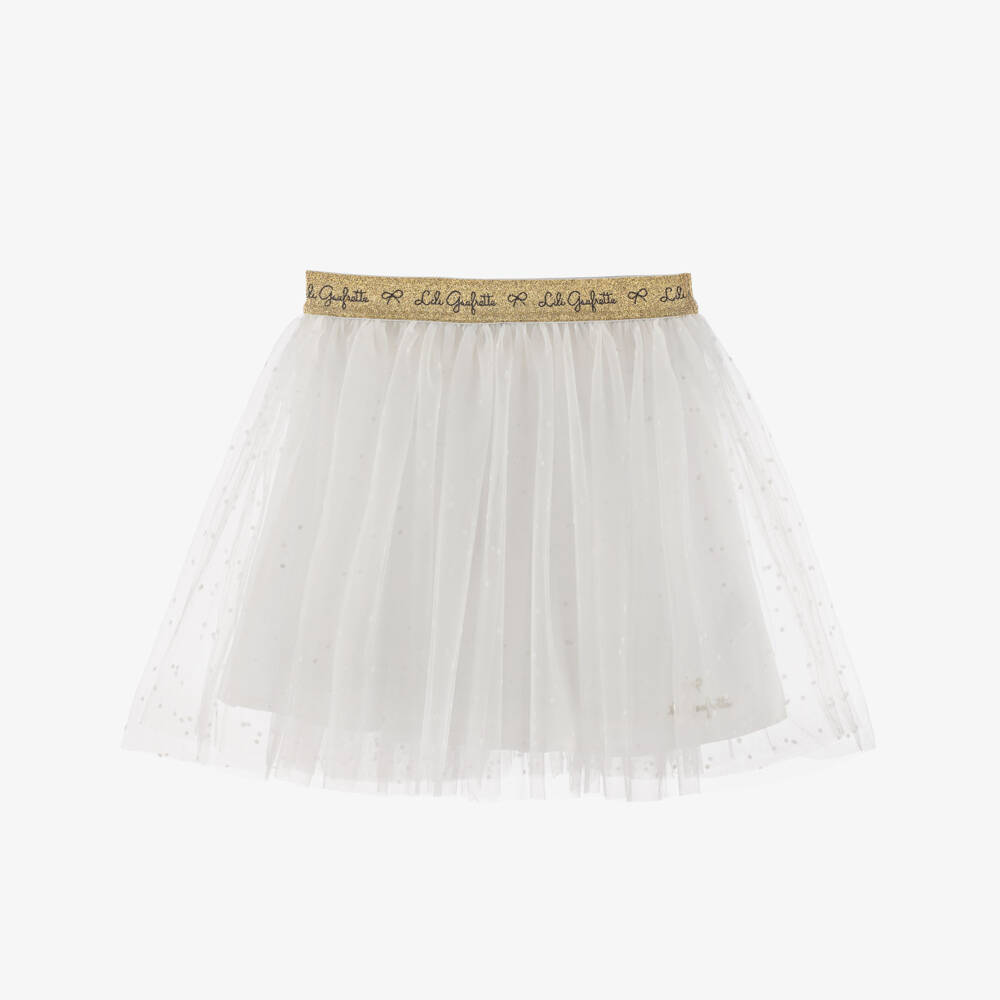 Lili Gaufrette-تنورة تول عاجي للبنات | Childrensalon Outlet
