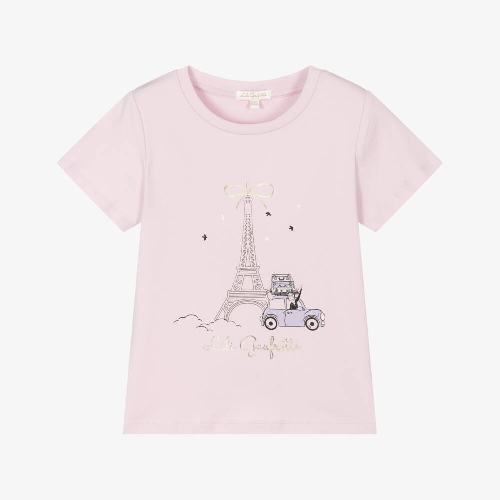 Lili Gaufrette-Girls Lavender Parisian Charm Tee | Childrensalon Outlet