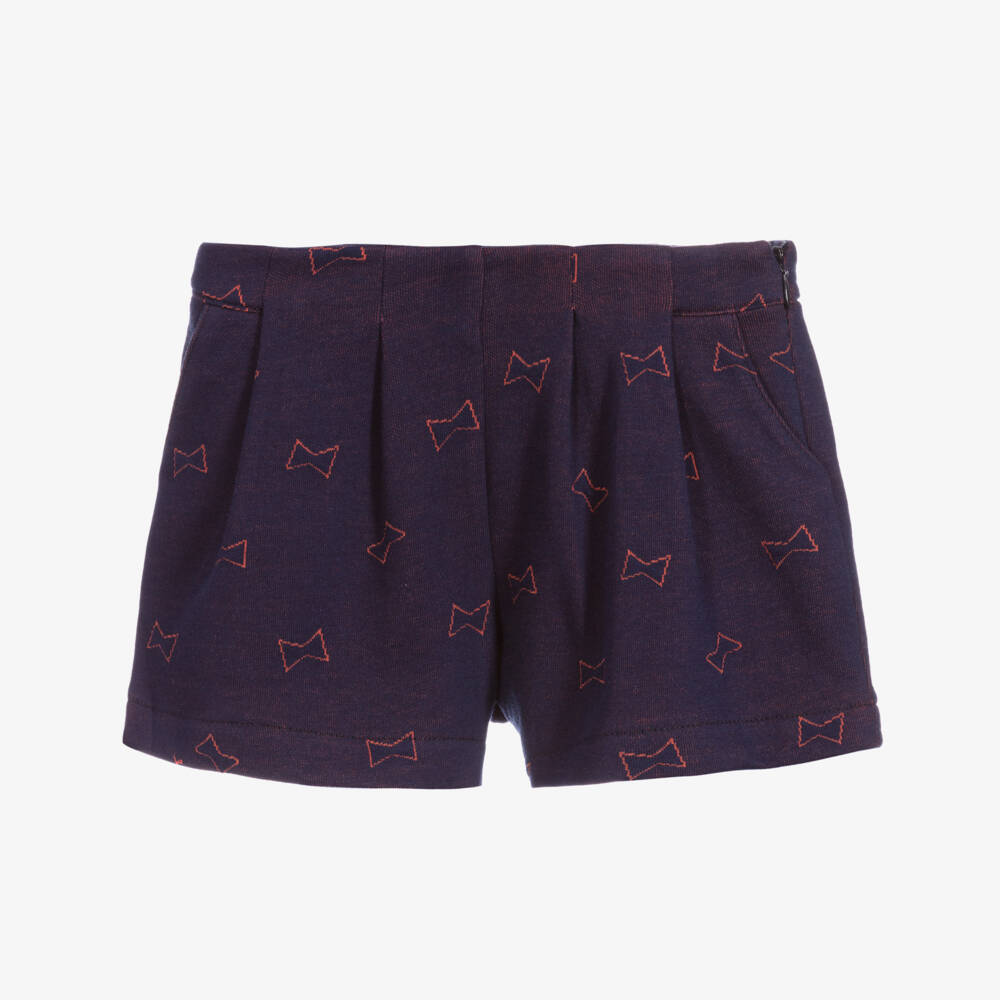 Lili Gaufrette-Girls Navy Blue Shorts | Childrensalon Outlet