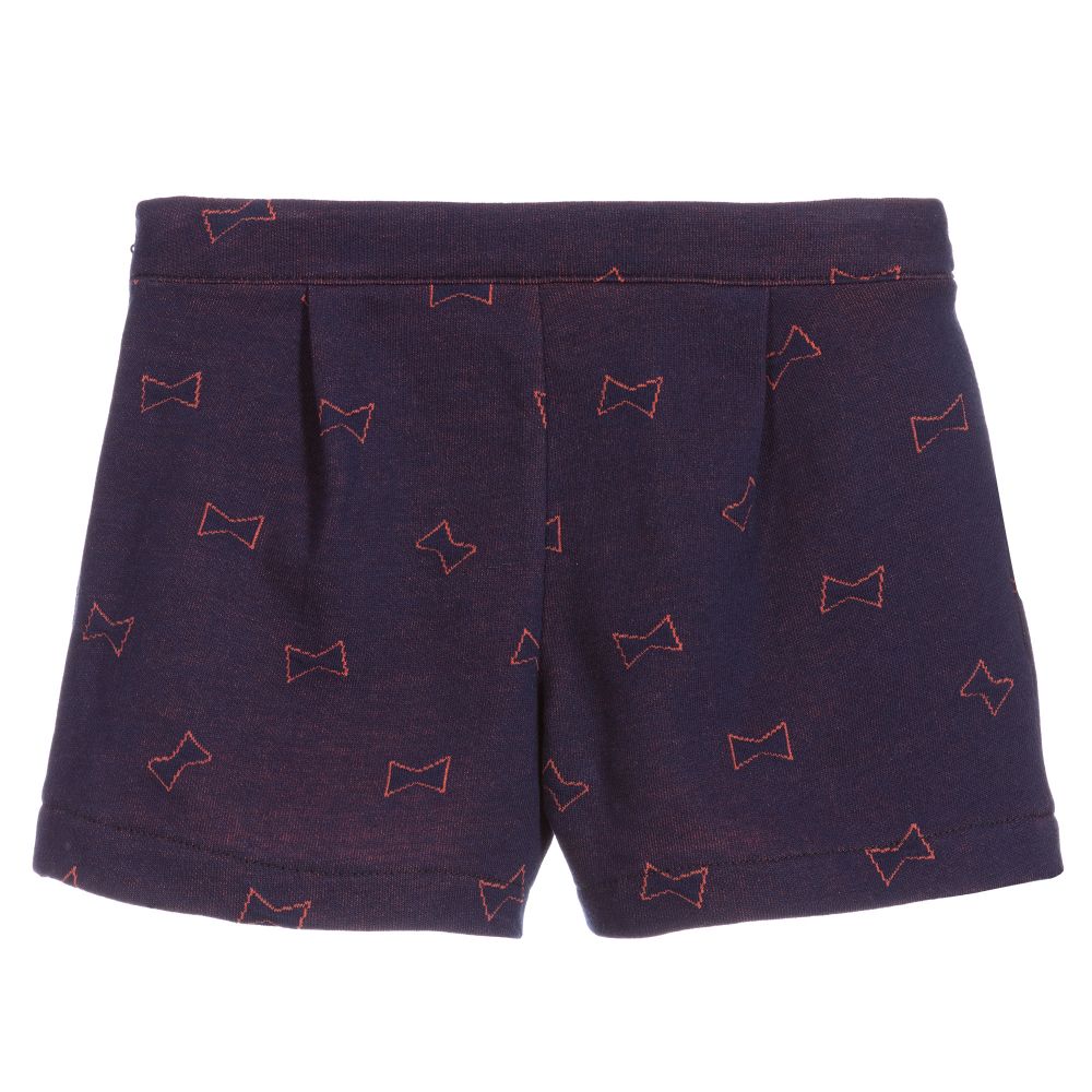 Lili Gaufrette-Girls Navy Blue Shorts | Childrensalon Outlet