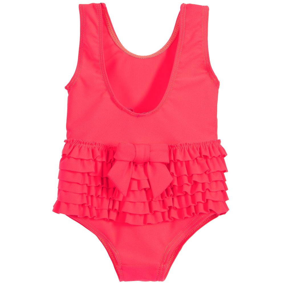 Lili Gaufrette - Girls Neon Pink Swimsuit | Childrensalon Outlet