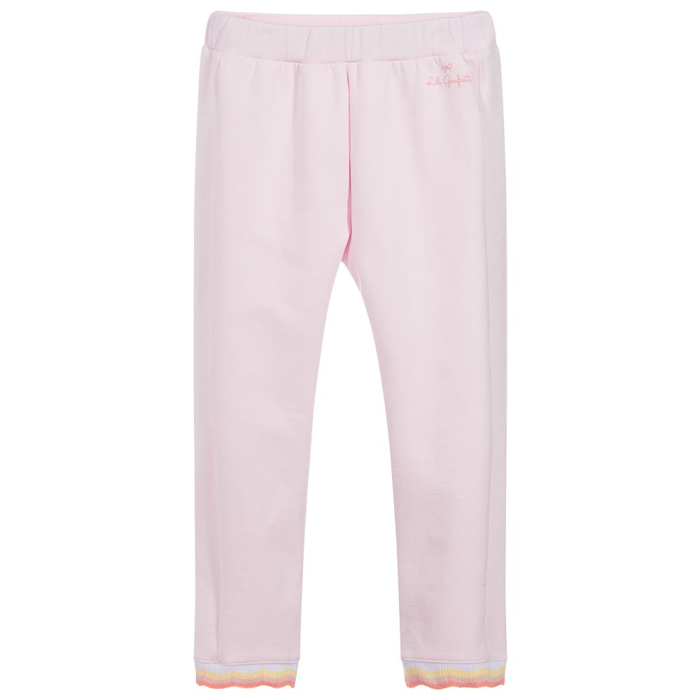 Lili Gaufrette - Girls Pink Joggers | Childrensalon