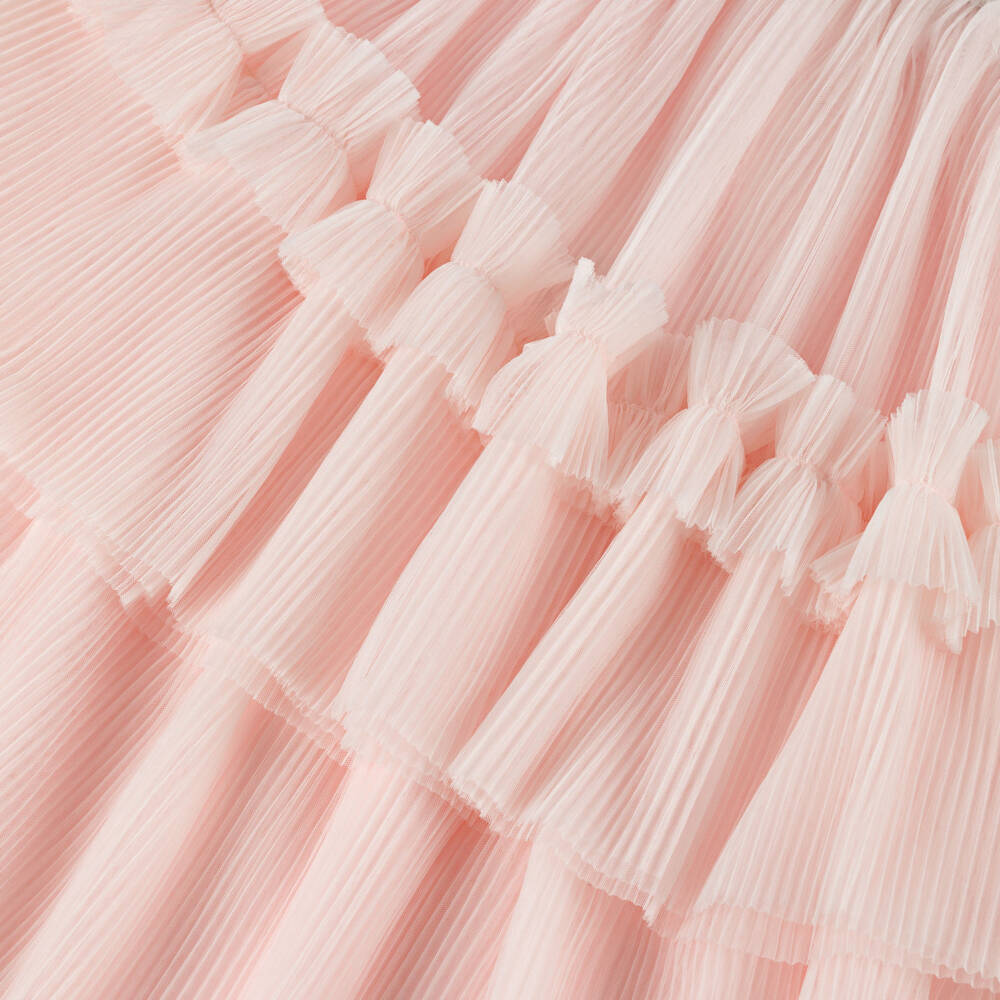 Lili Gaufrette-Розовое многослойное тюлевое платье для девочек | Childrensalon Outlet