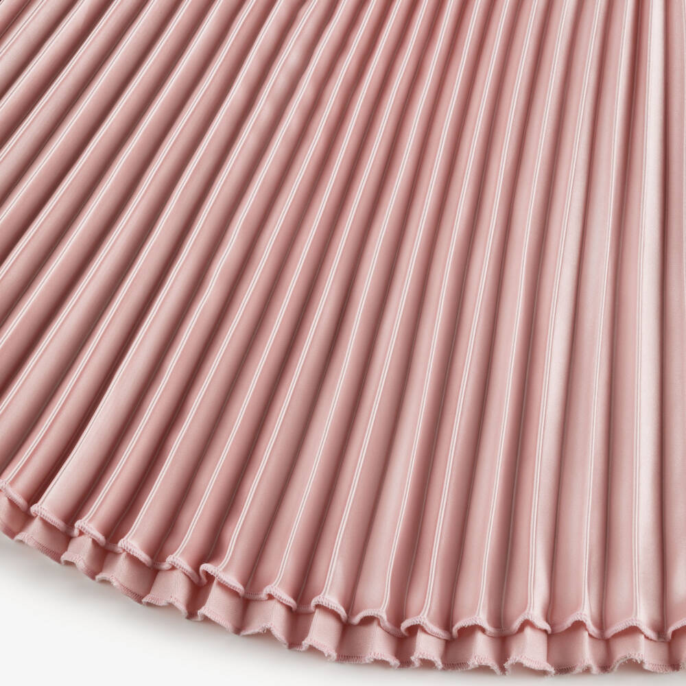 Lili Gaufrette-Girls Satin Charm Pleated Skirt | Childrensalon Outlet