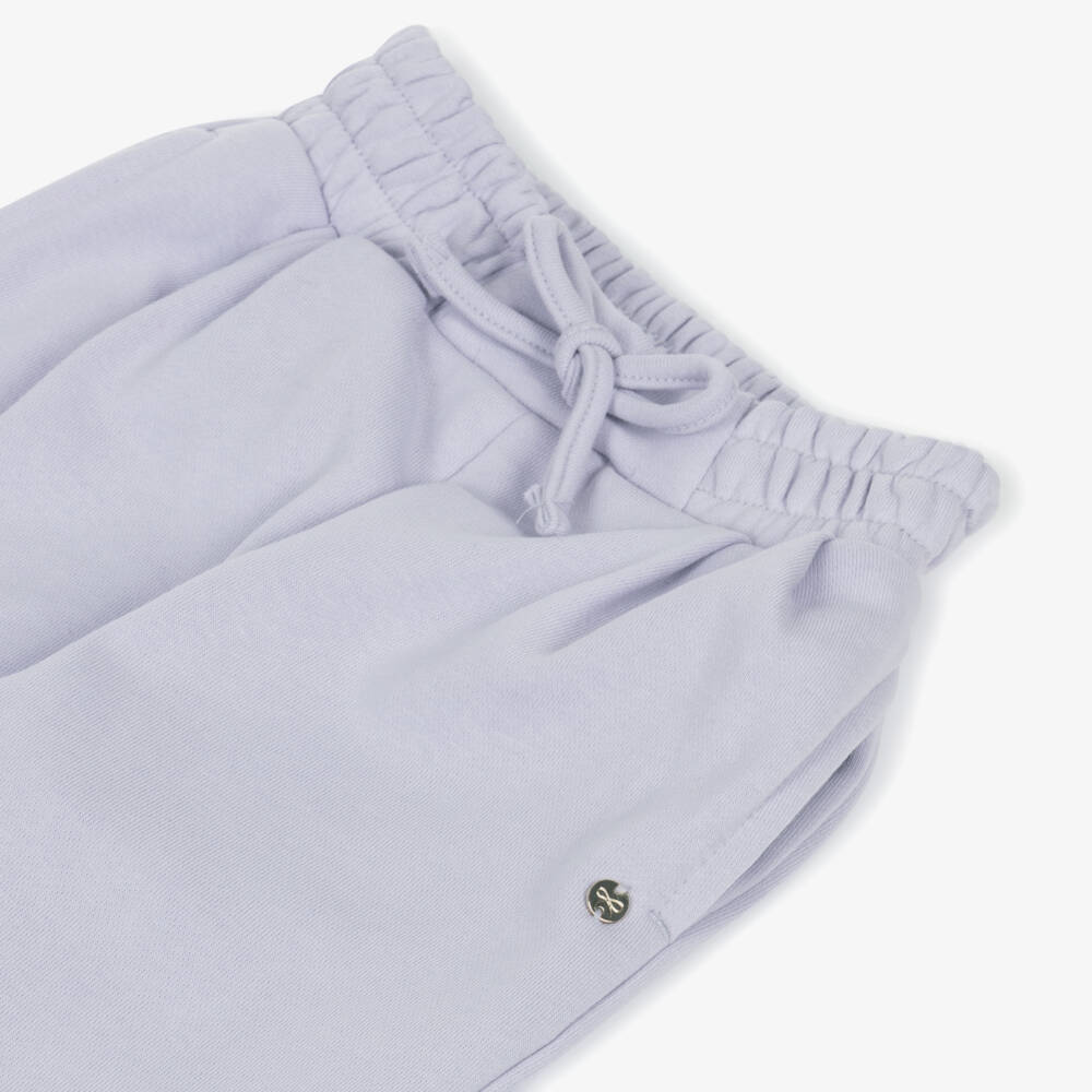 Lili Gaufrette-Мягкие хлопковые брюки лаванда для девочек | Childrensalon Outlet