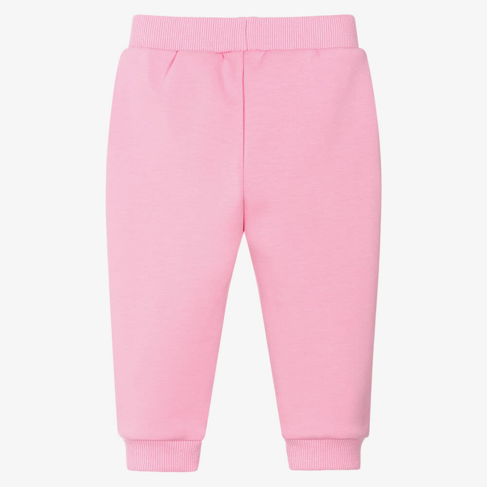 Lili Gaufrette-Pink Bow Joggers | Childrensalon Outlet