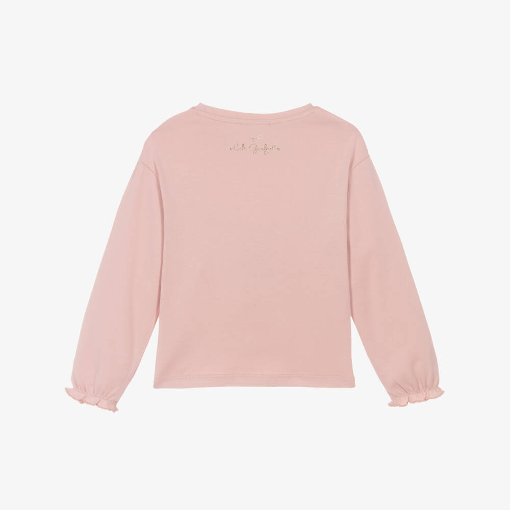 Lili Gaufrette-Pink Eiffel Tower Ls T-shirt | Childrensalon Outlet