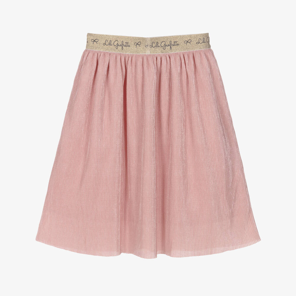 Lili Gaufrette-Pink Shimmer Skirt | Childrensalon Outlet