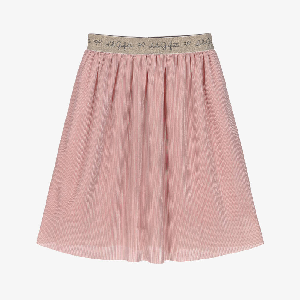 Lili Gaufrette-Pink Shimmer Skirt | Childrensalon Outlet