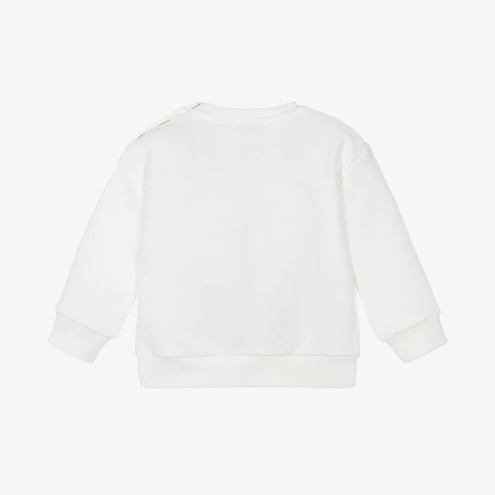 Lili Gaufrette-White J'adore Paris Sweatshirt | Childrensalon Outlet