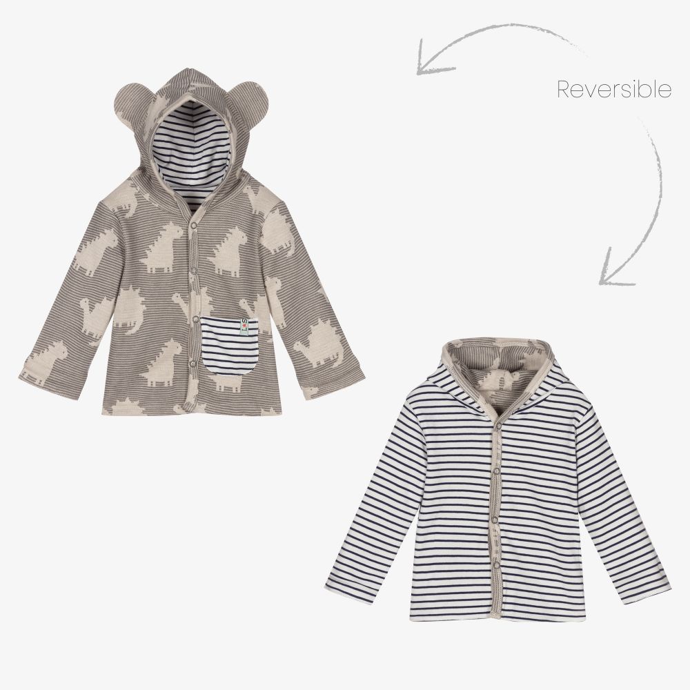 Lilly and Sid - Baby Boys Reversible Jacket | Childrensalon