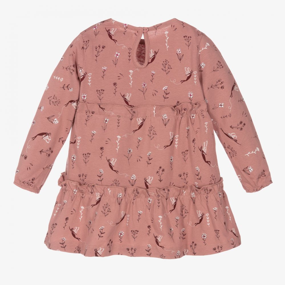 Lilly and Sid-Baby Girls Pink Cotton Dress | Childrensalon Outlet