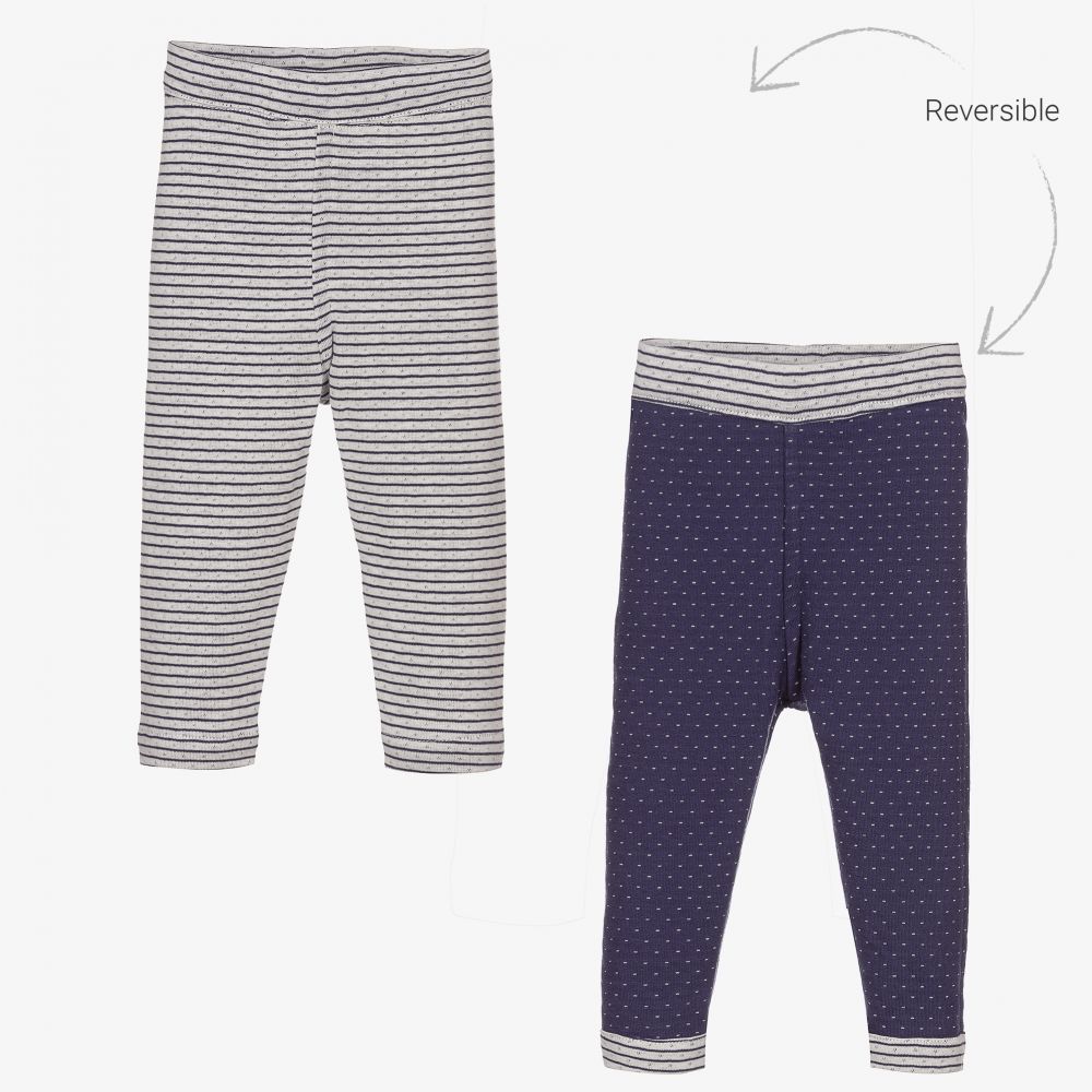 Lilly and Sid - Baby Girls Reversible Leggings | Childrensalon