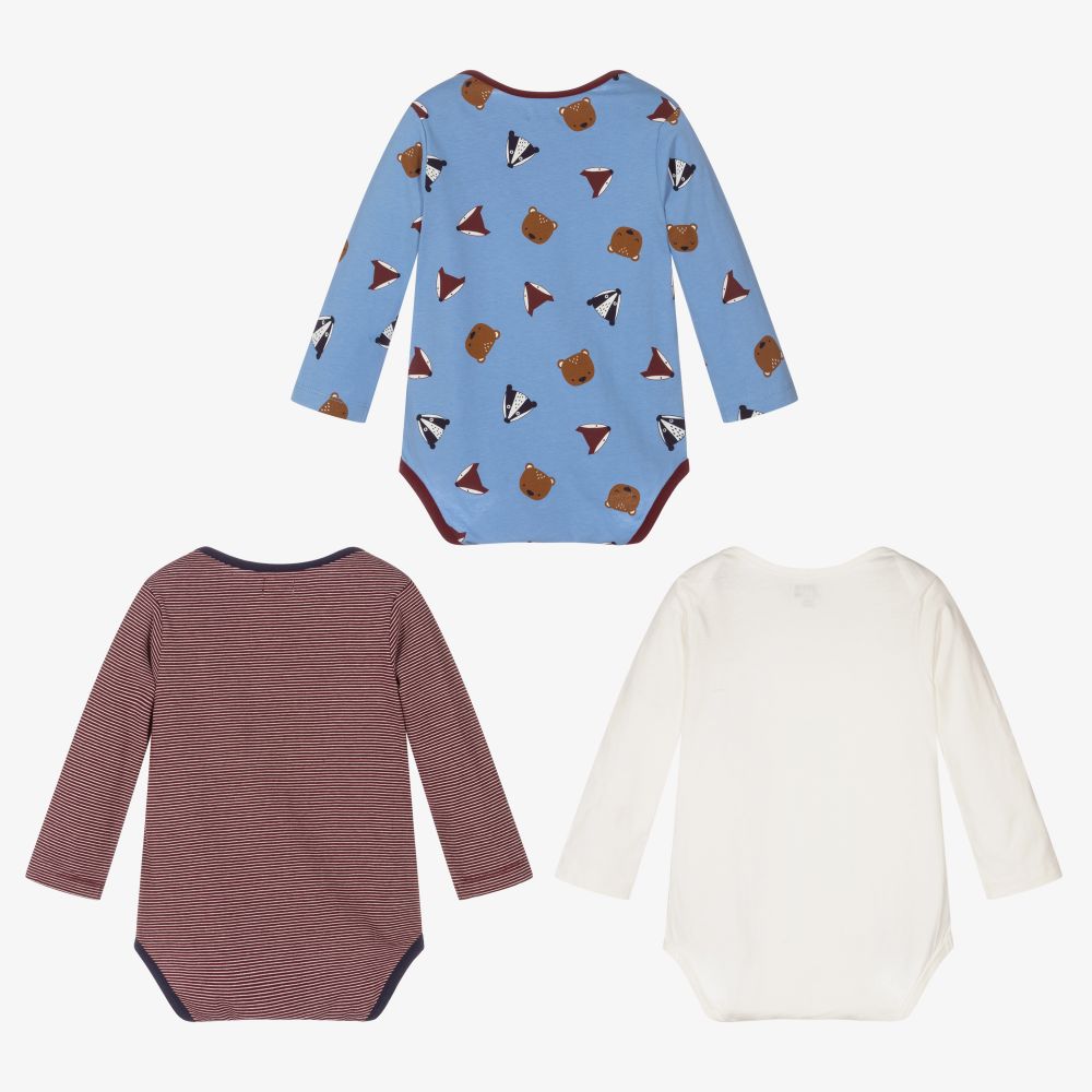 ليلي آند سيد-Cotton Bodyvests (3 Pack) | Childrensalon Outlet