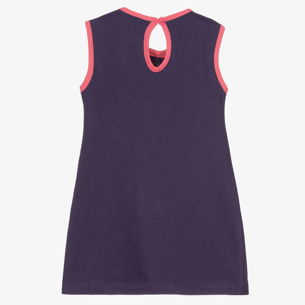 Lilly and Sid Girls Blue Cotton Dress
