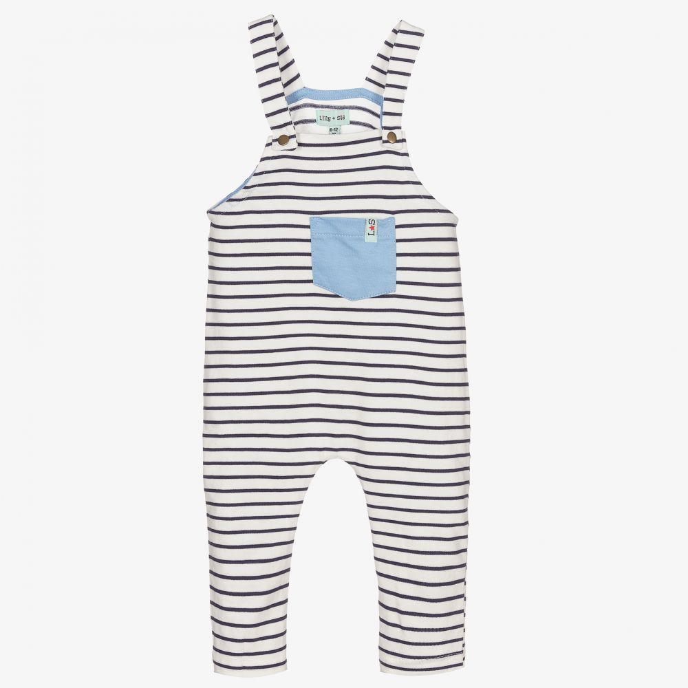 Lilly and Sid - Organic Cotton Baby Dungarees | Childrensalon