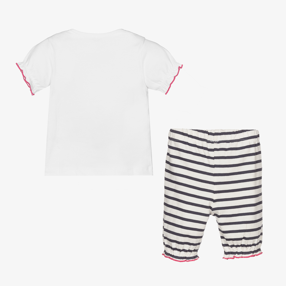 ليلي آند سيد-Organic Cotton Baby Shorts Set | Childrensalon Outlet