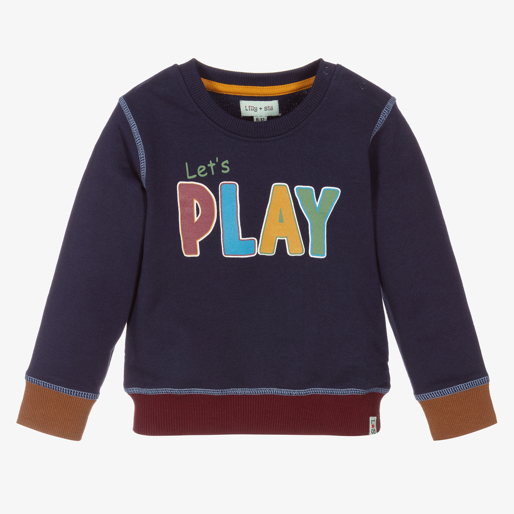 Lilly and Sid-Organic Cotton Baby Sweatshirt | Childrensalon Outlet