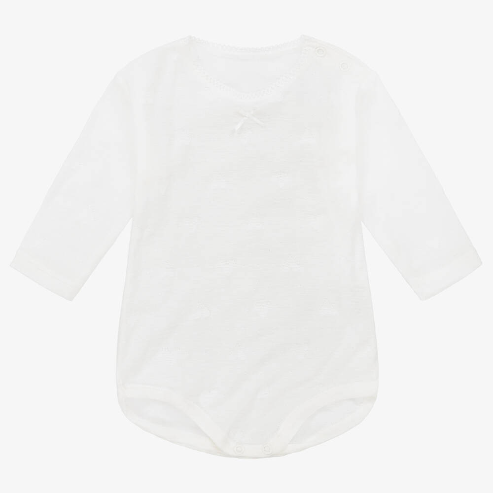 Linn - Baby Girls Ivory Bodyvest | Childrensalon