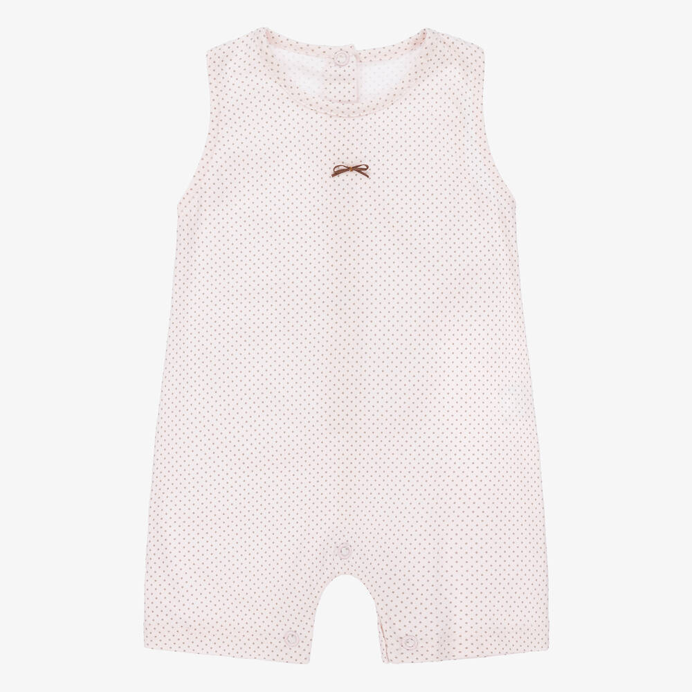 Linn-Baby Girls Pink Cotton Shortie | Childrensalon Outlet
