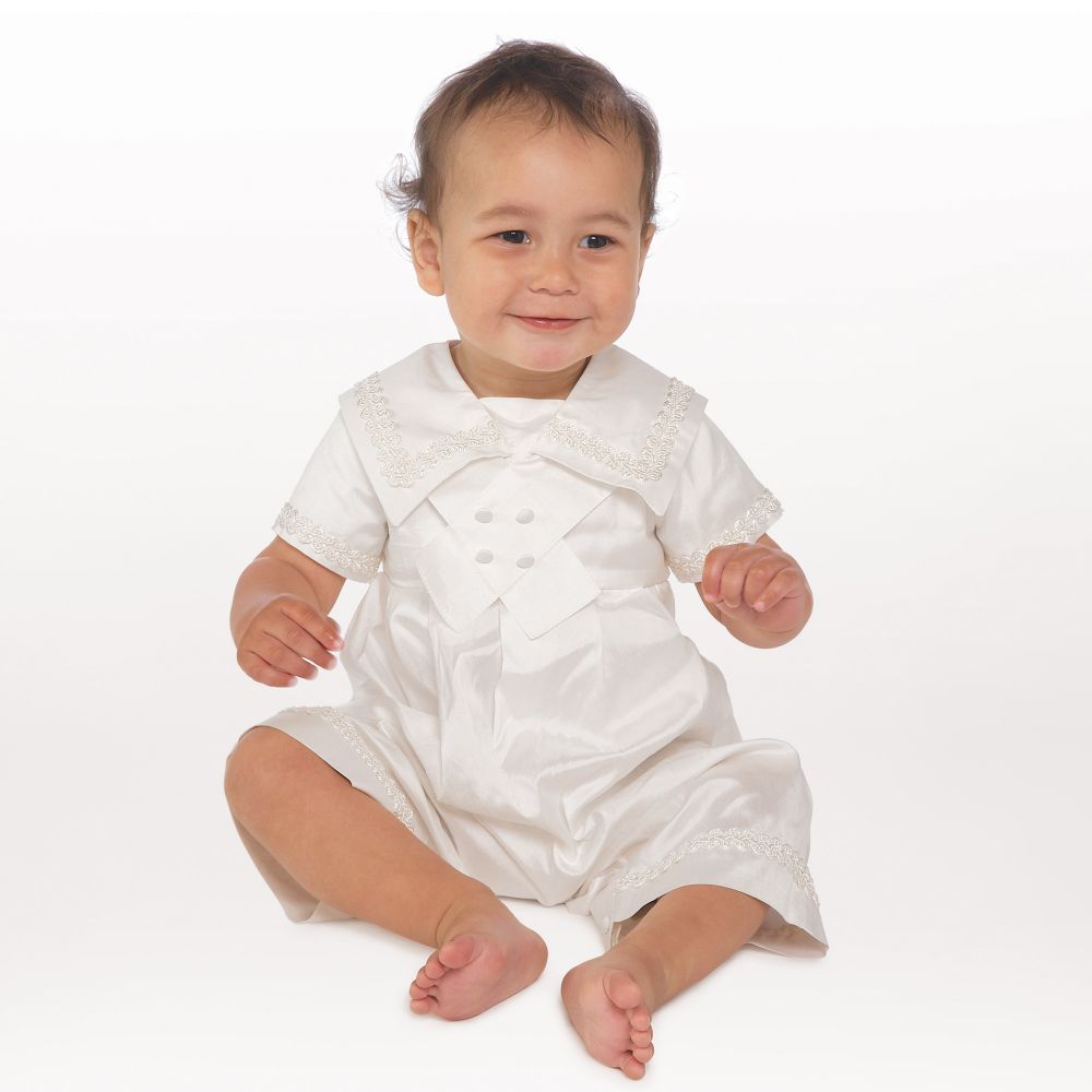 Baby boy shop ivory romper