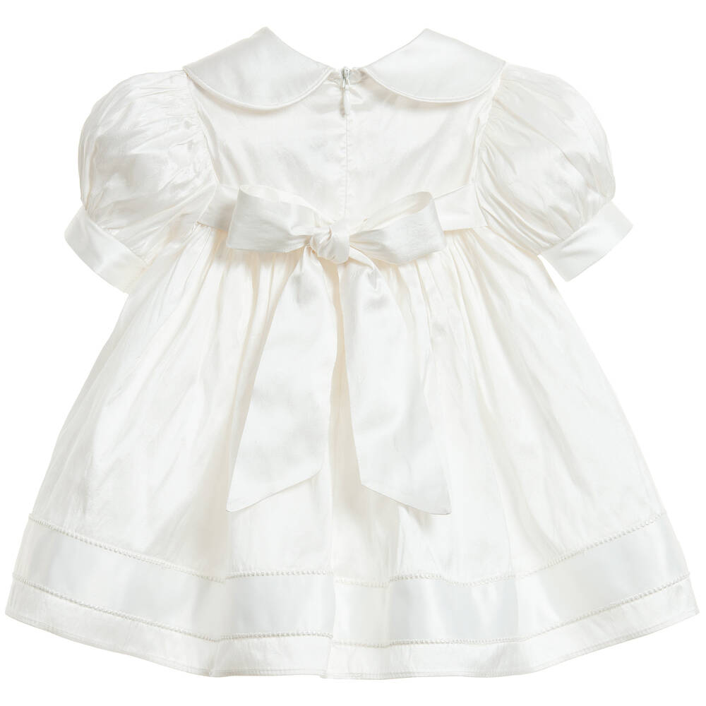Little Darlings Для праздника-Baby Girls Ivory Silk Daisy Dress Set | Childrensalon Outlet