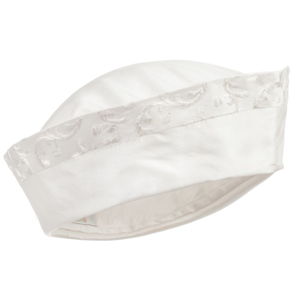 Little Darlings Occasion - Boys Ivory Silk Sailor Hat | Childrensalon