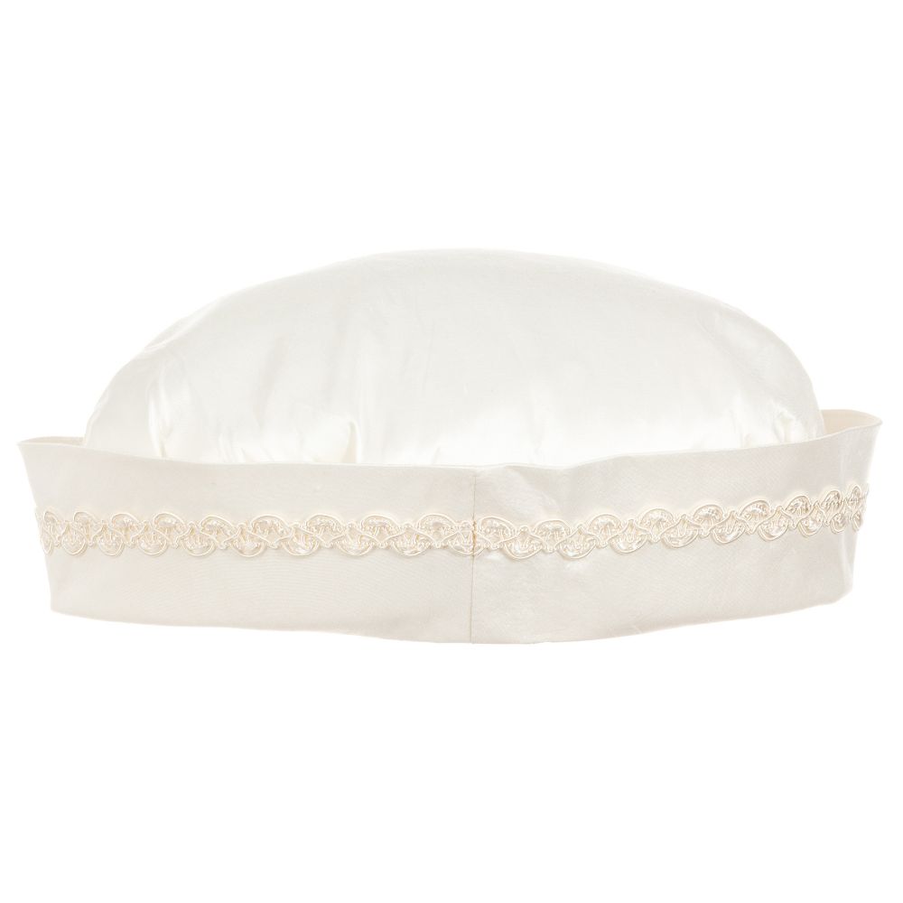 Little Darlings Для праздника-Boys Ivory Silk Sailor Hat  | Childrensalon Outlet
