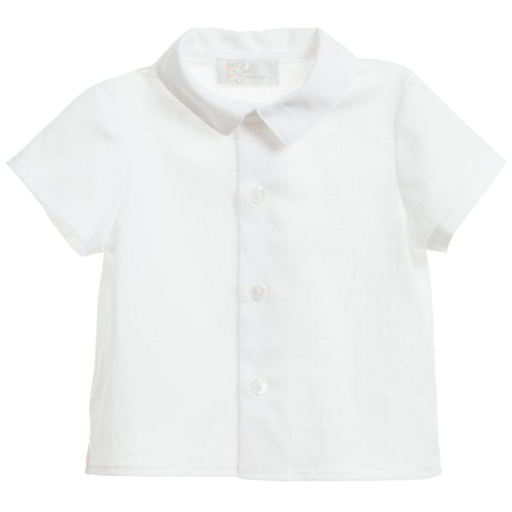 Little Darlings Occasion-Boys Ivory 'Spencer' Cotton 3 Piece Suit | Childrensalon Outlet