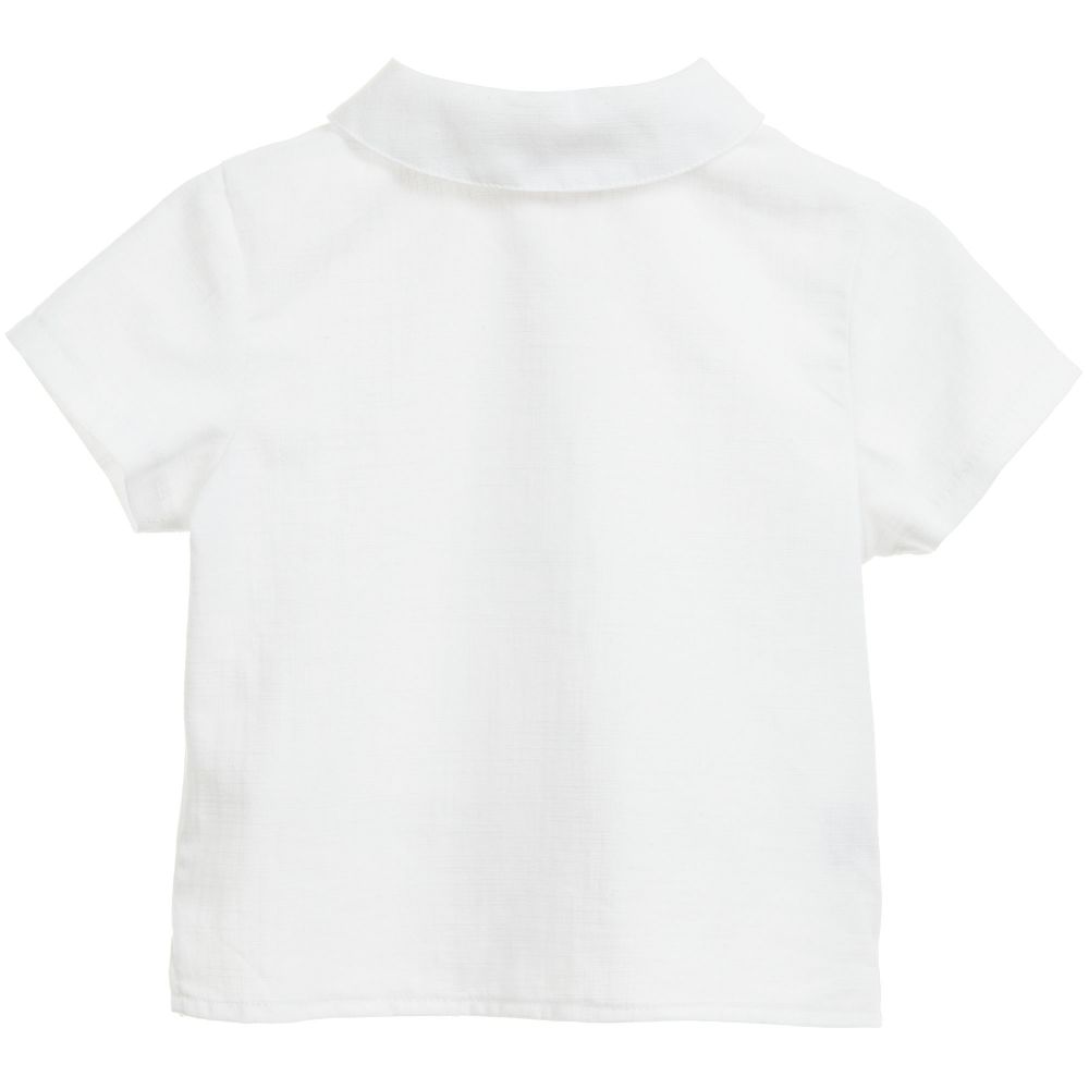 Little Darlings Occasion-Boys Ivory 'Spencer' Cotton 3 Piece Suit | Childrensalon Outlet