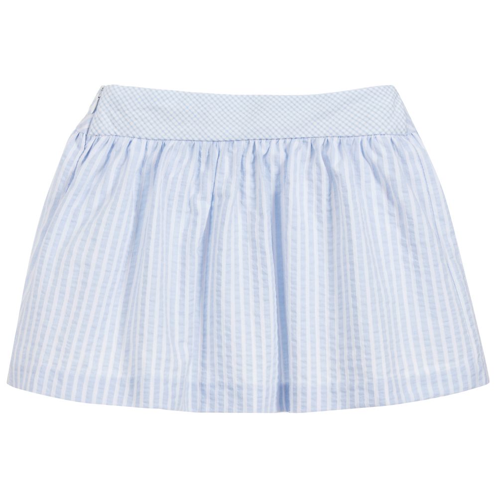 Little Darlings-Girls Blue Striped Skirt | Childrensalon Outlet