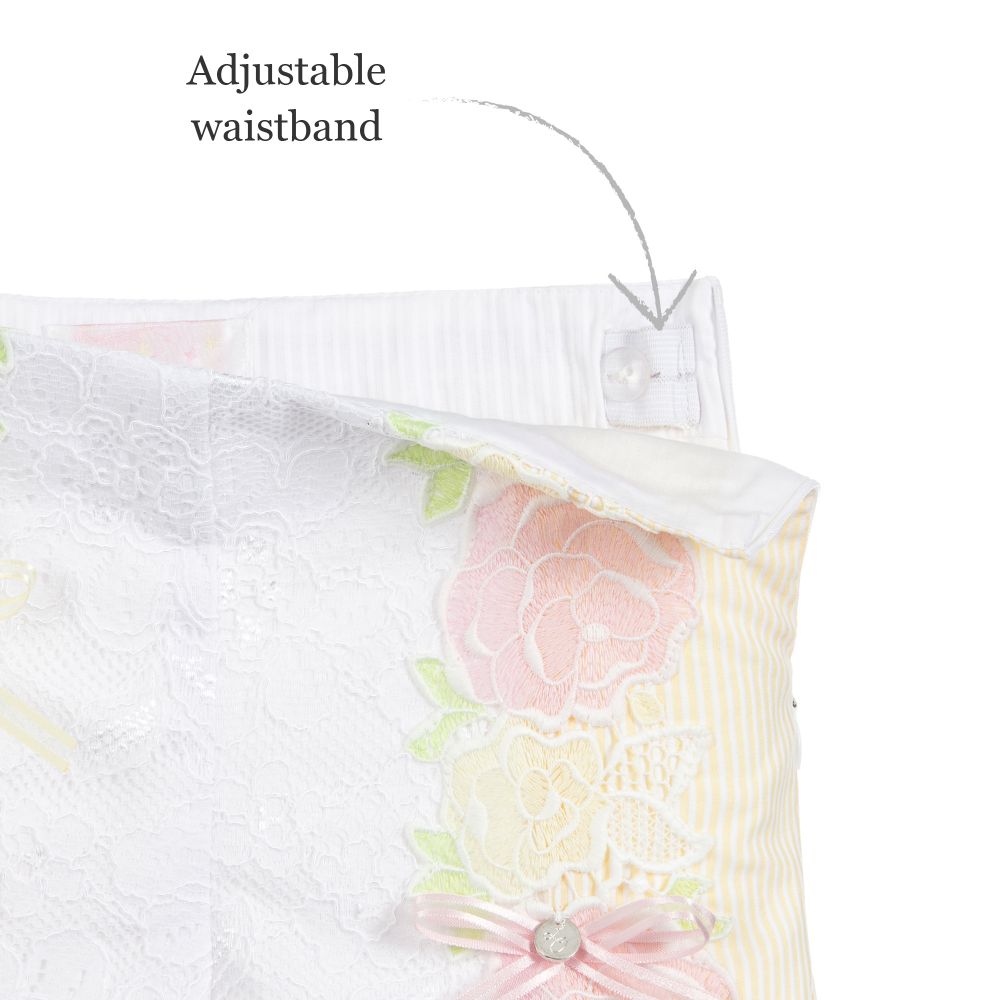 Little Darlings-Girls Yellow Cotton Shorts | Childrensalon Outlet