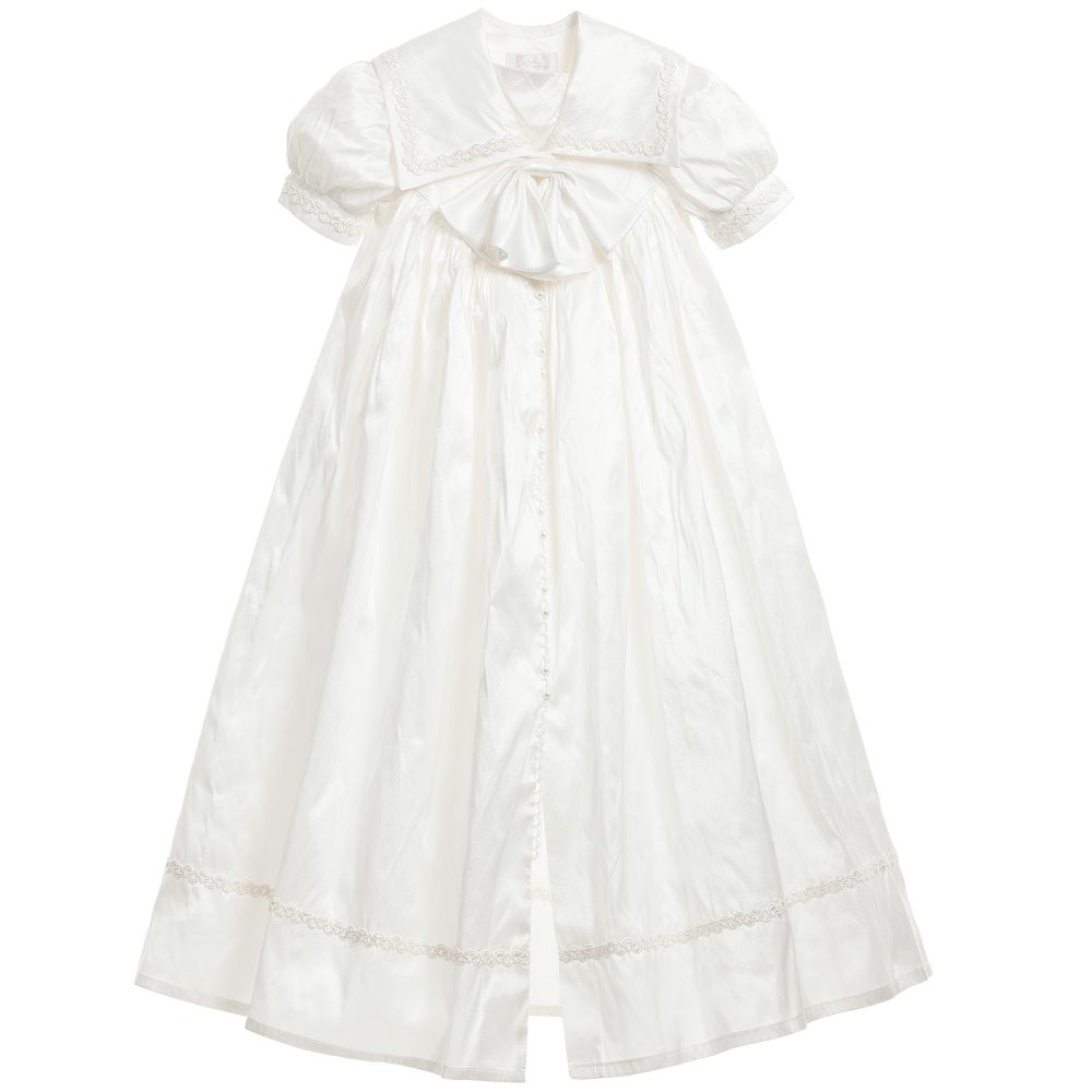 Little Darlings Occasion - Ivory Silk Ceremony Gown | Childrensalon