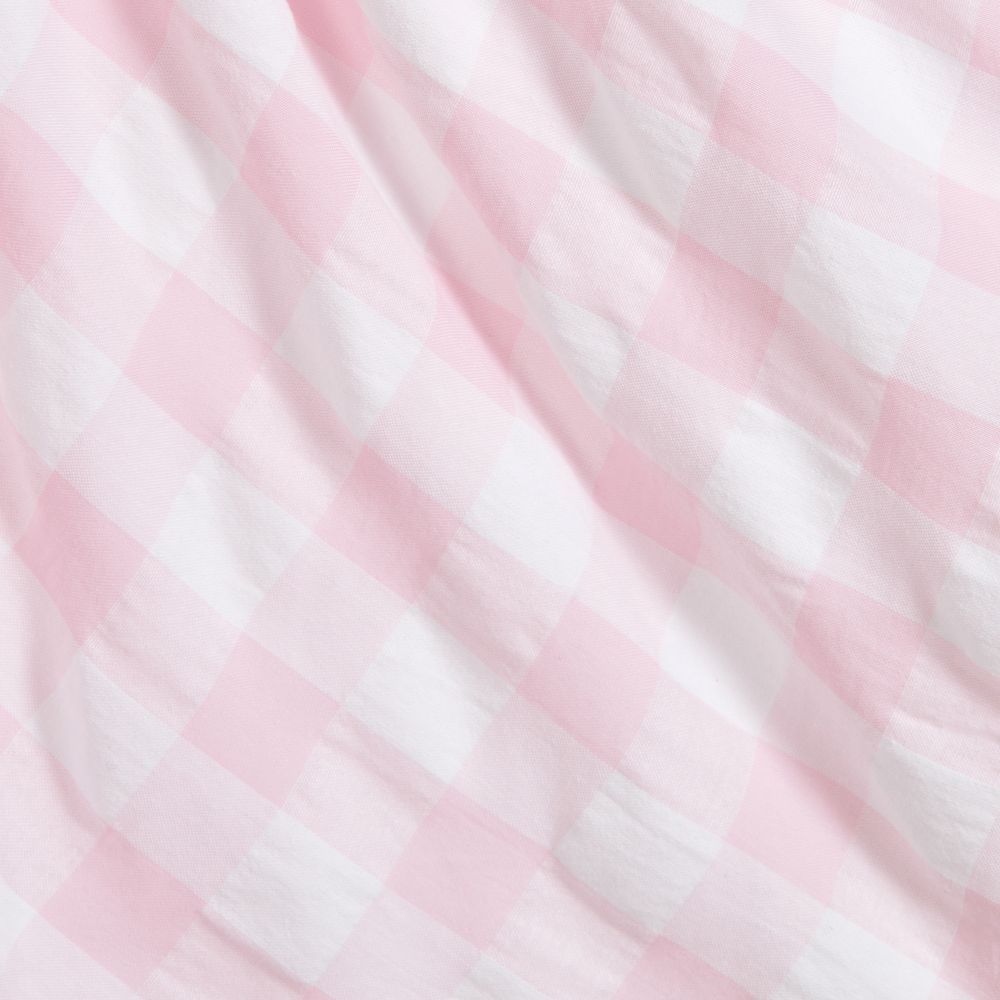 Little Darlings-Pink & White Cotton Dress  | Childrensalon Outlet