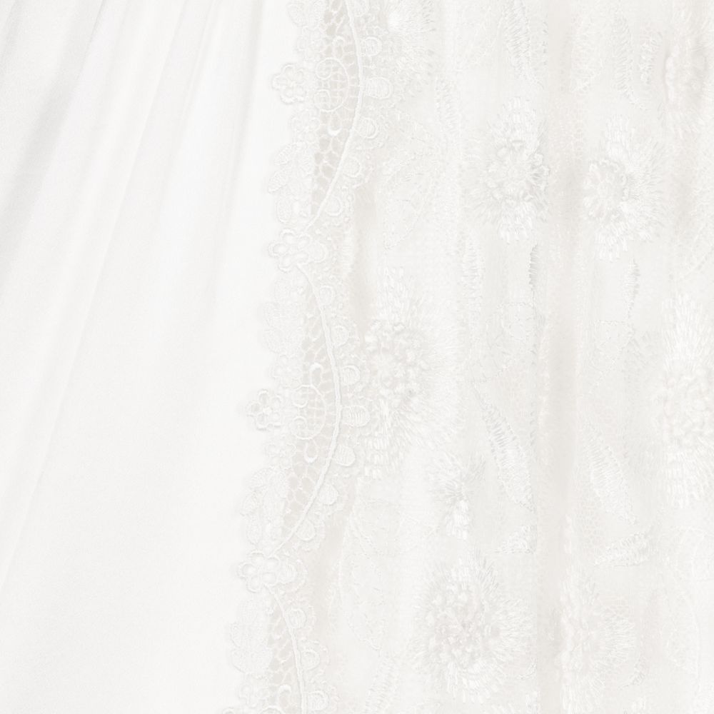 Little Darlings Occasion-White Silk Ceremony Gown & Bonnet | Childrensalon Outlet