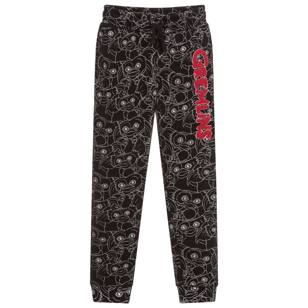 Little Eleven Paris - Black Cotton Gremlin Joggers | Childrensalon