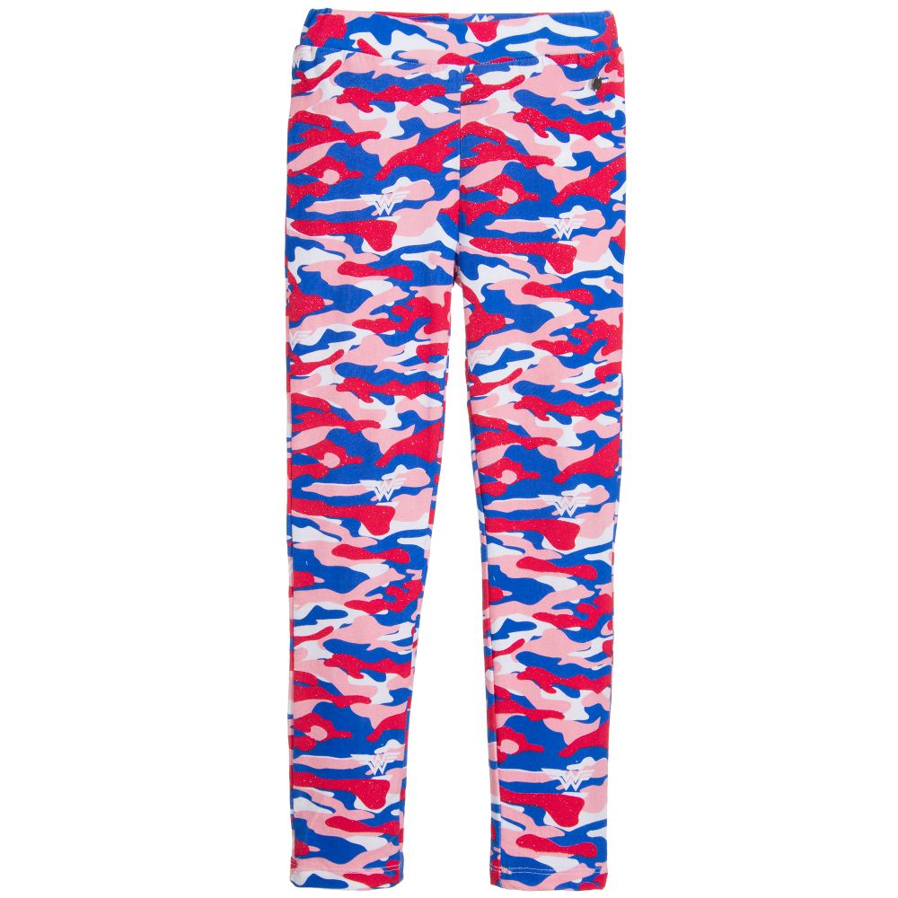 Little Eleven Paris - Pink Wonder Woman Leggings | Childrensalon