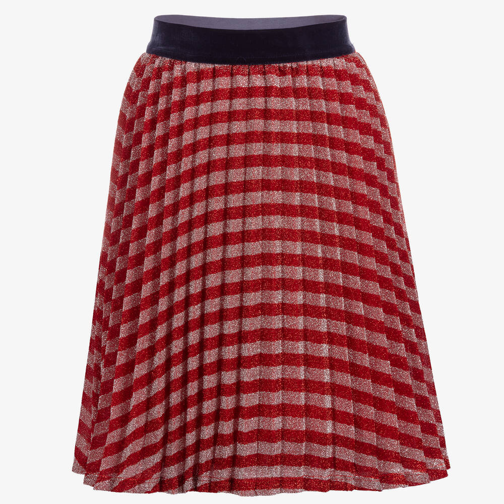 LITTLE MARC JACOBS - Red & Pink Striped Skirt | Childrensalon