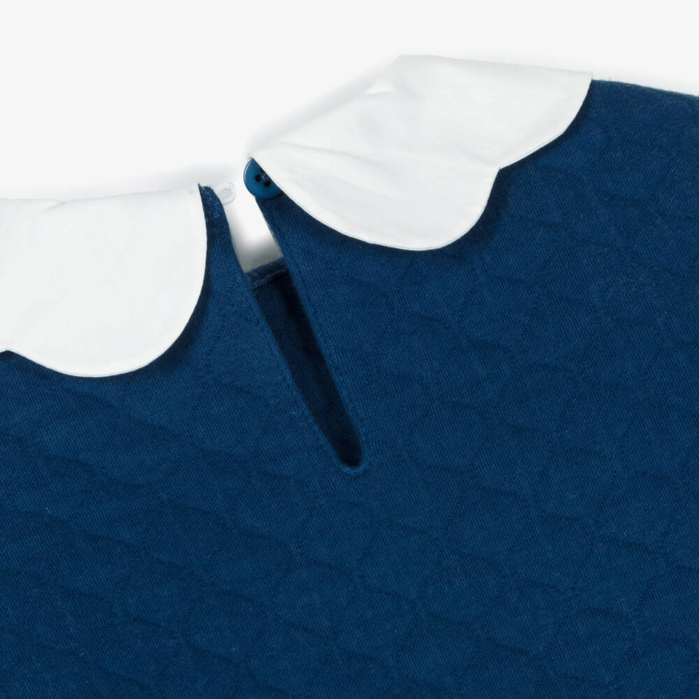 Little Me-Baby Girls Navy Blue Floral Cotton Jersey Leggings Set | Childrensalon Outlet