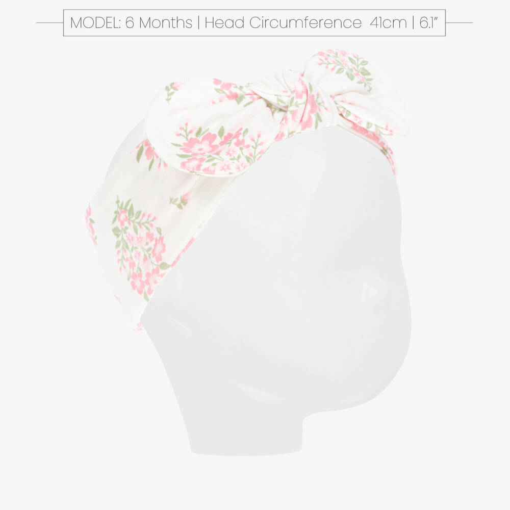 Little Me-Baby Girls Pink Floral & Polka Dot Bow Headbands (3 Pack) | Childrensalon Outlet