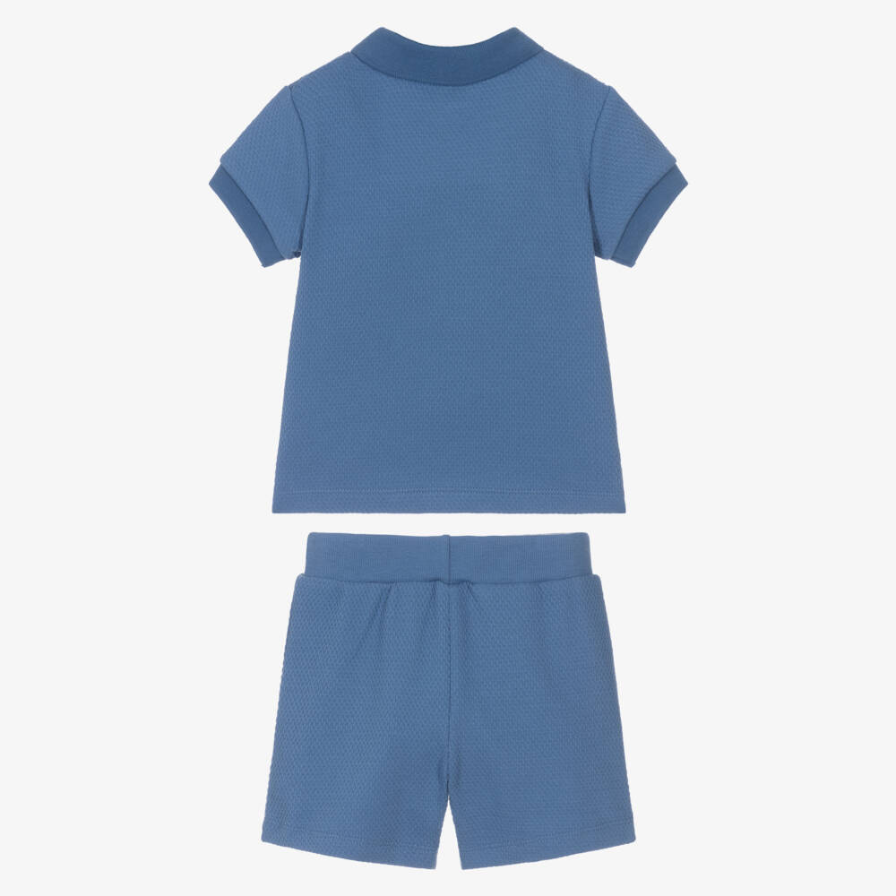 Little Me-Комплект синих вязаных шорт для мальчиков | Childrensalon Outlet