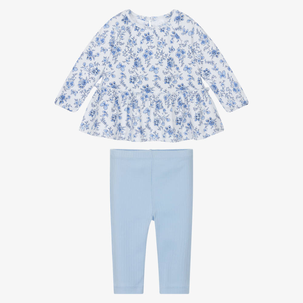 Little Me-Girls' Floral Dream Cotton Ensemble | Childrensalon Outlet