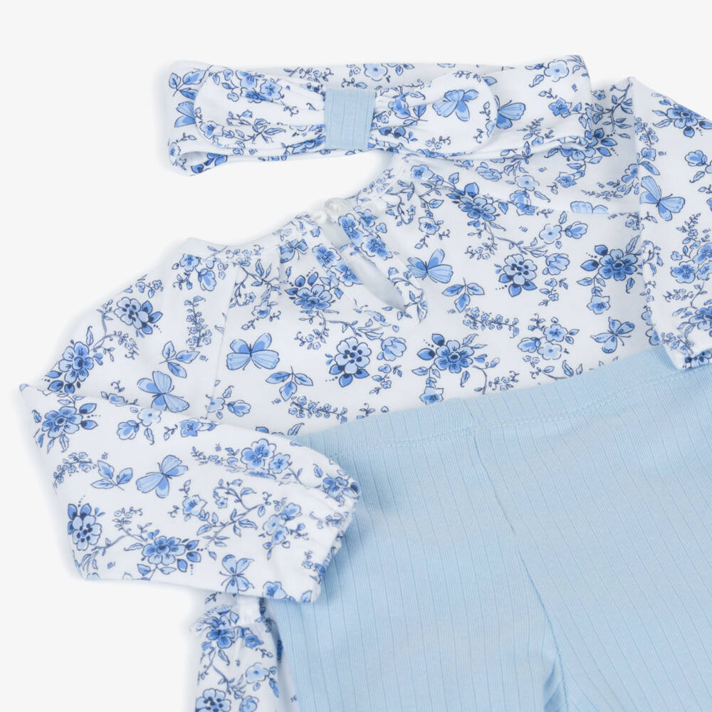 Little Me-Girls' Floral Dream Cotton Ensemble | Childrensalon Outlet