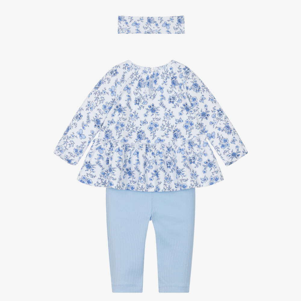 Little Me-Girls' Floral Dream Cotton Ensemble | Childrensalon Outlet