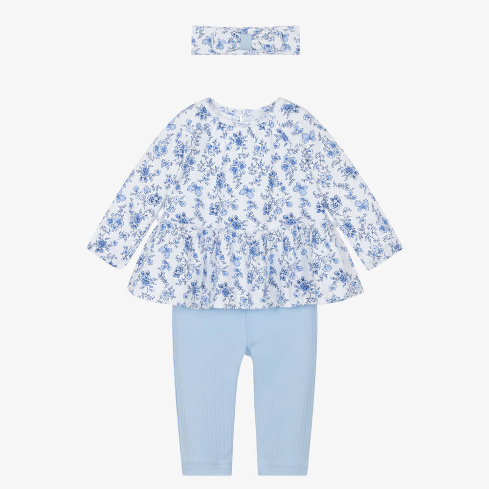 Little Me-Girls' Floral Dream Cotton Ensemble | Childrensalon Outlet