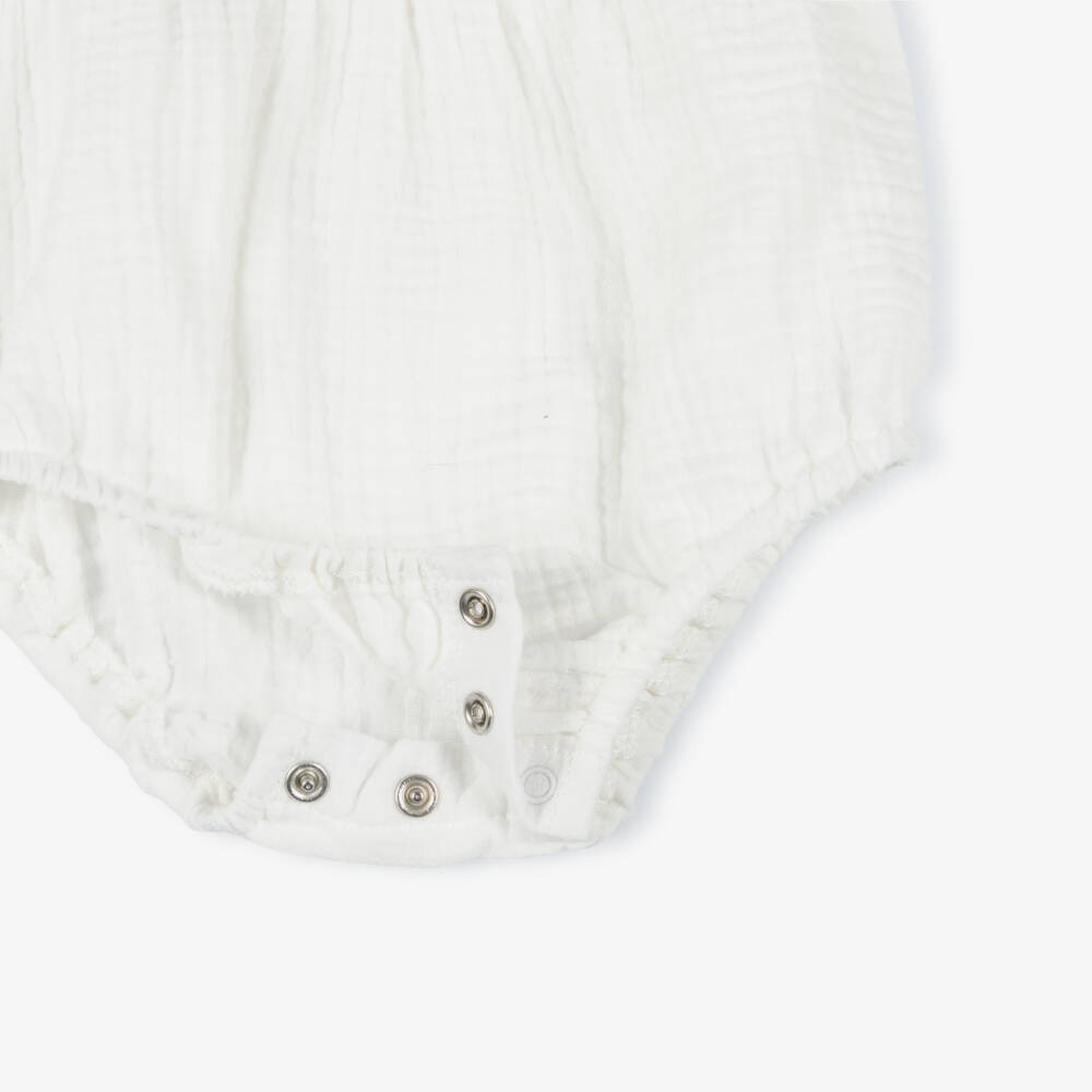 Little Me-Girls Ivory Floral Bubble Outfit | Childrensalon Outlet