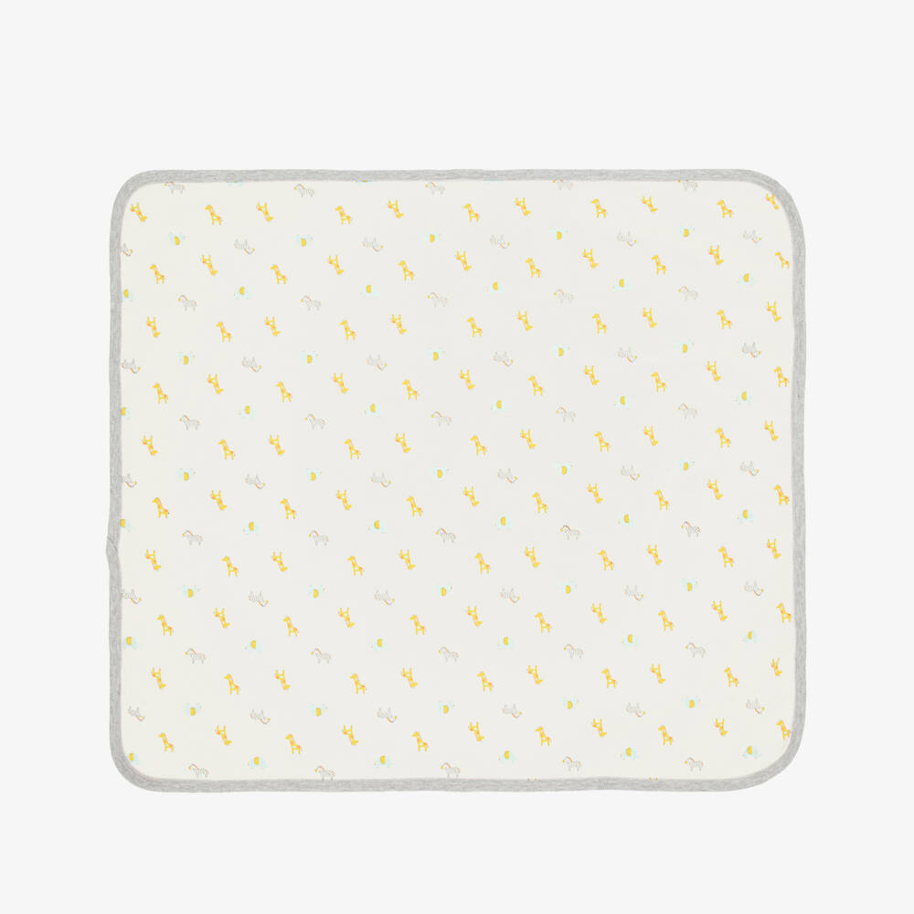 Little Me-Girls Ivory Safari Adventure Blanket | Childrensalon Outlet