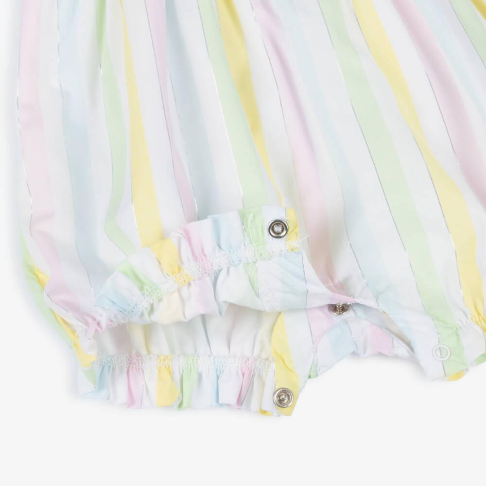 Little Me-Girls Pastel Stripe Shortie Ensemble | Childrensalon Outlet
